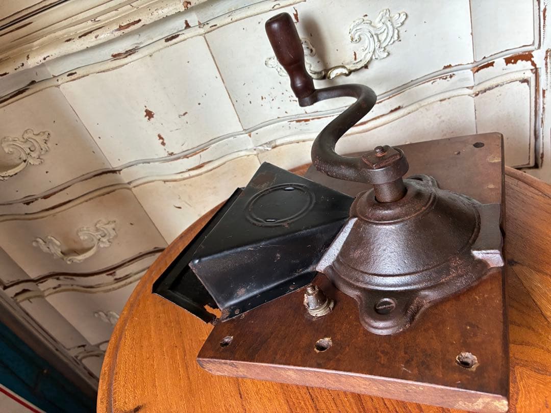 フランス　アンティーク コーヒー　ハーブ　ミル　グラインダー 1800年代　英国