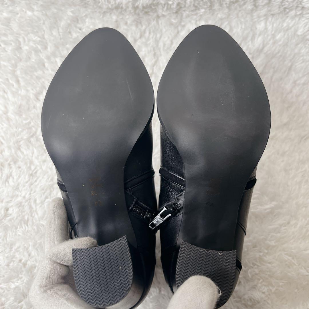 ✨未使用級✨ ダイアナ サイドジップ ショートブーツ レザー ブラック 黒