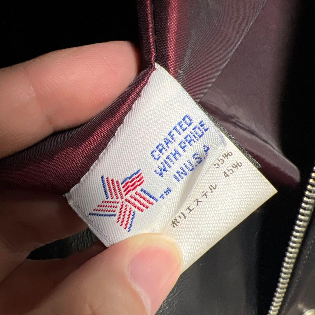 SCHOTT ショット　レザーベスト　ワンスター　ダブル　626V USA