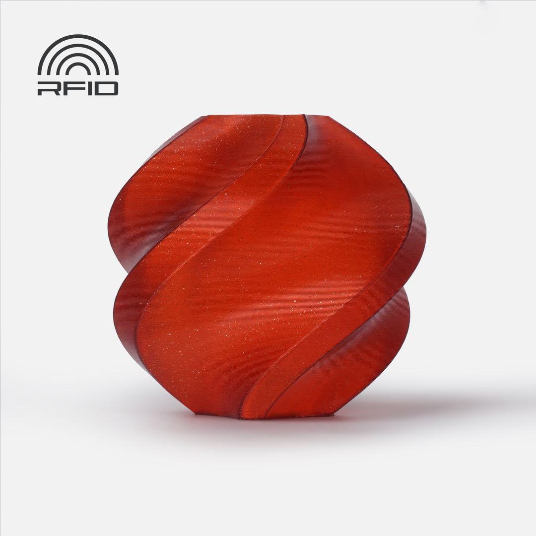Bambu Lab PLA スパークル クリムゾンレッド＆アルパイングリーン