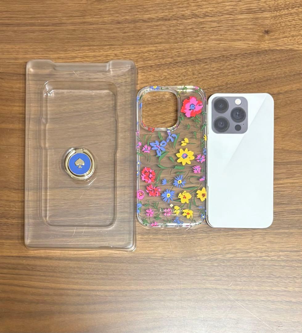 ☆限定品☆ KATE SPADE iPhone14Proケース クリームマルチ
