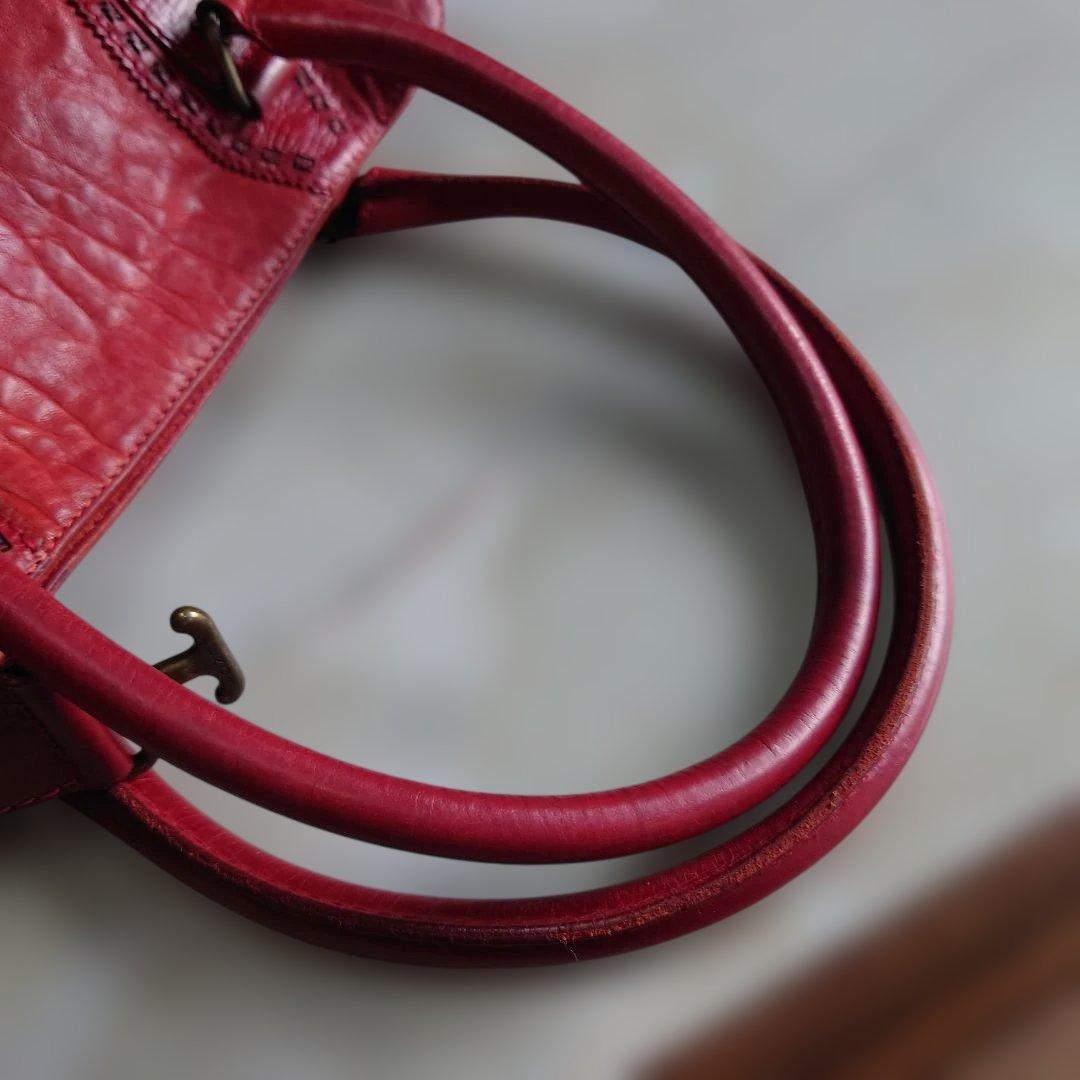 FENDI レザーバッグ 赤