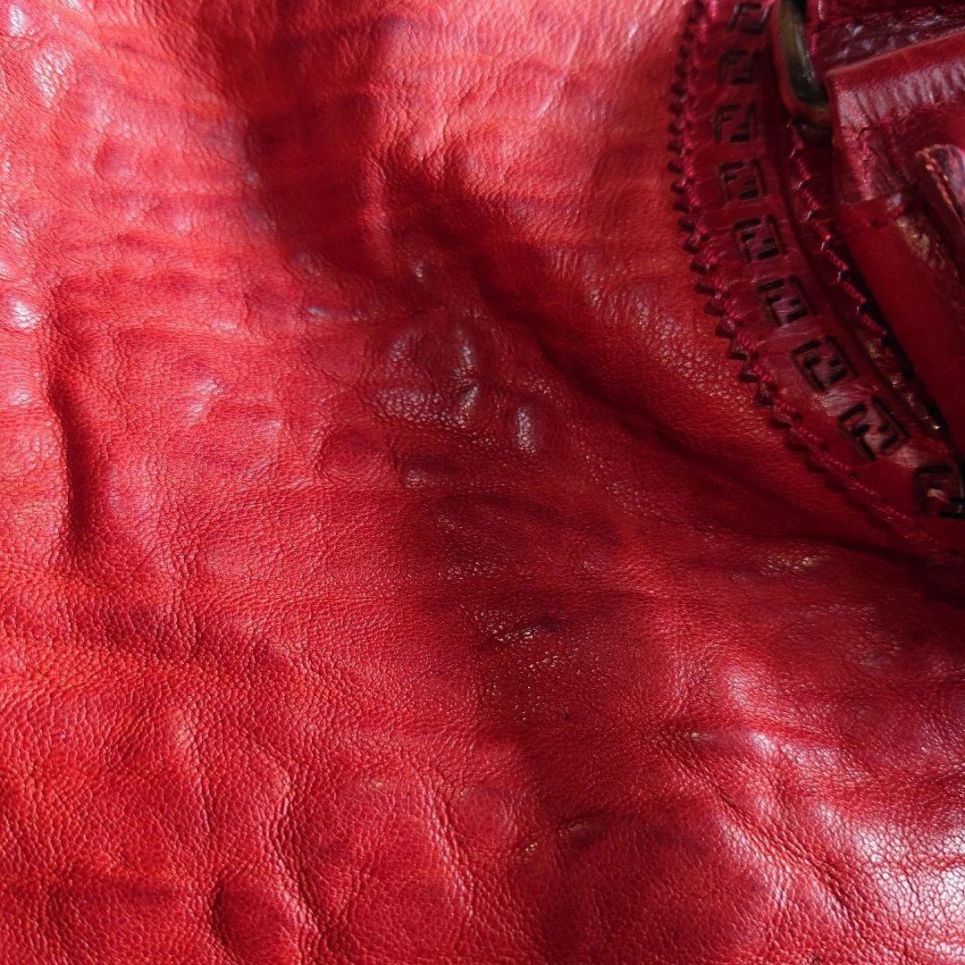 FENDI レザーバッグ 赤