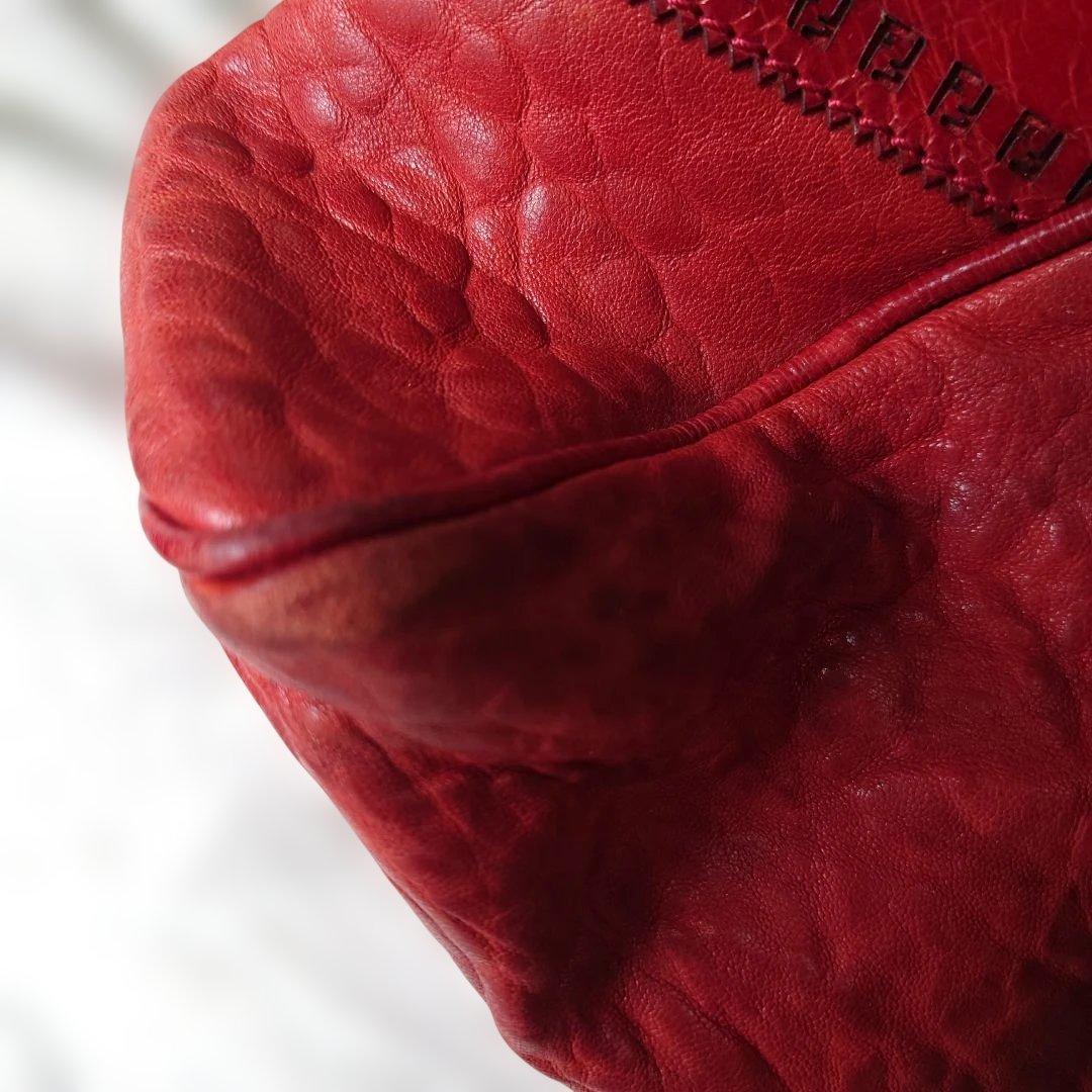 FENDI レザーバッグ 赤