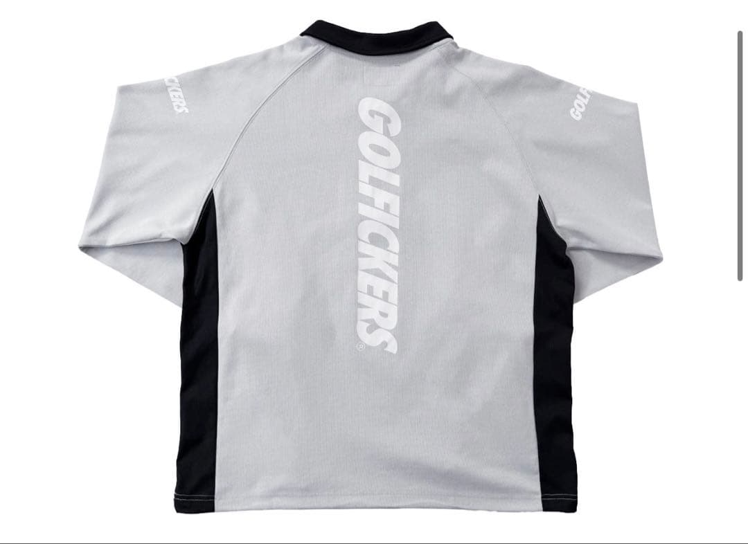 新品 golfickers ゴルフィッカーズ ロングスリーブジップシャツ グレー