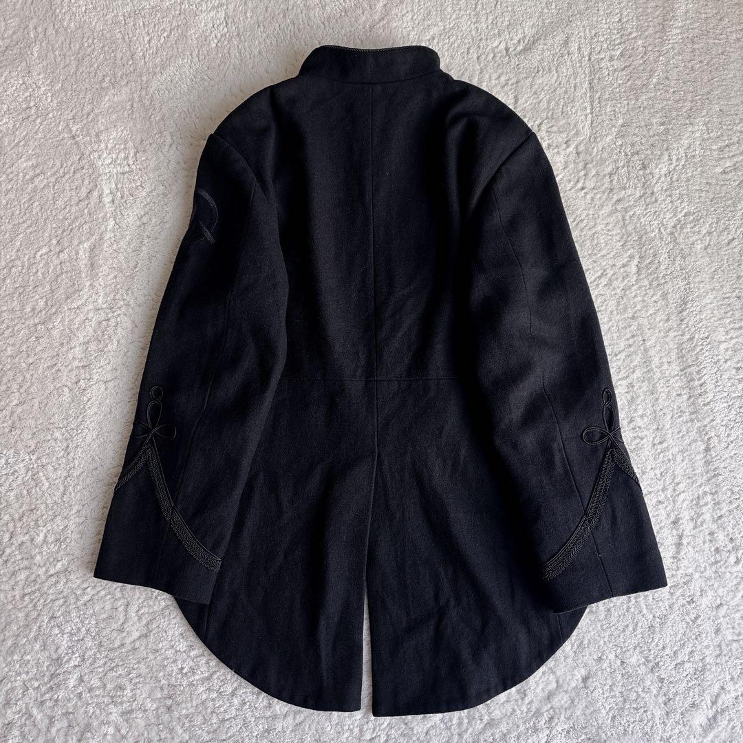 【希少】&ellecy ナポレオンジャケットコート　ウール 黒　M