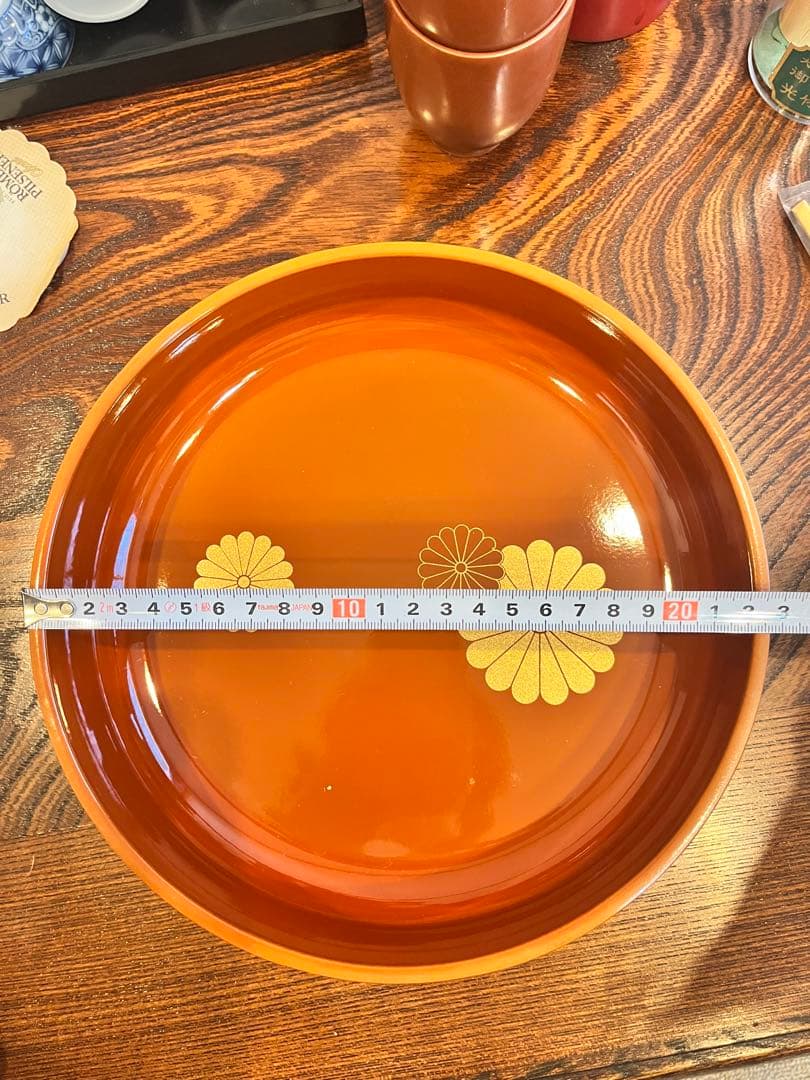 御盆 漆器 盆 約20cm