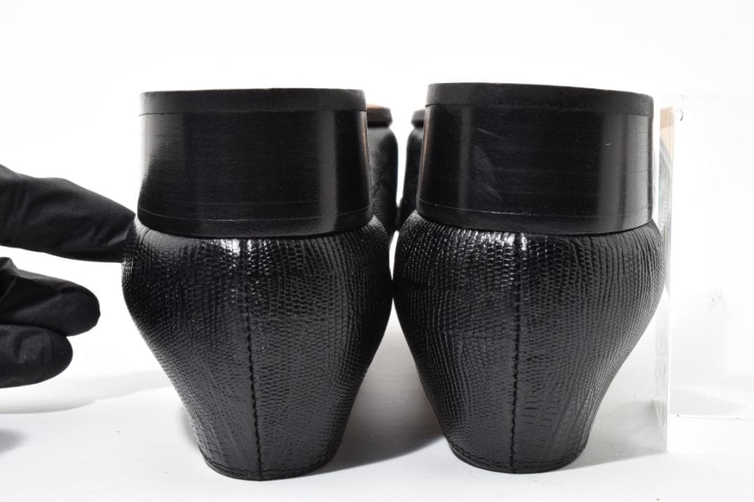 ★美品★フェラガモ　ローファー　6 ガンチーニ　型押し　ブラック　黒