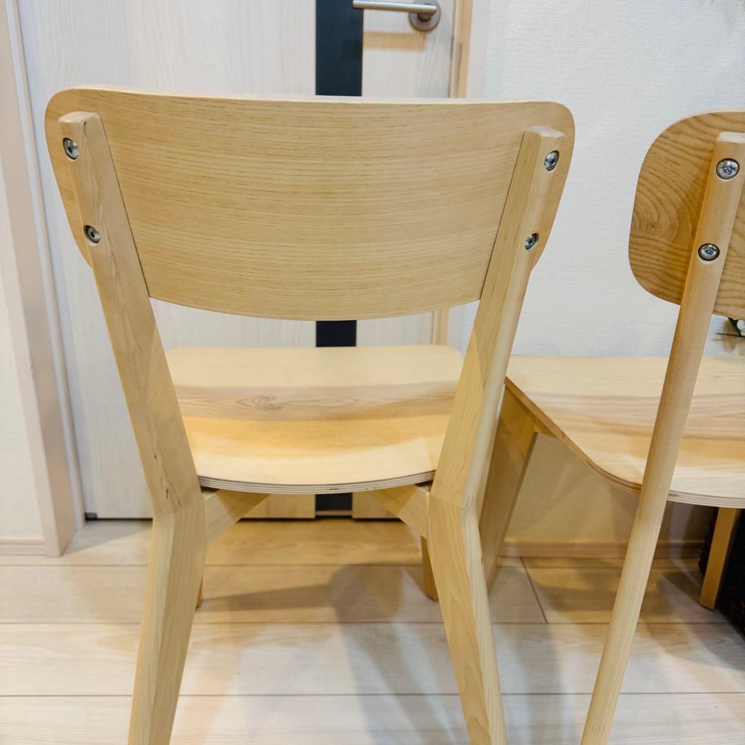 [IKEA]イケア　LISABO リーサボー チェア アッシュ2脚セット ②