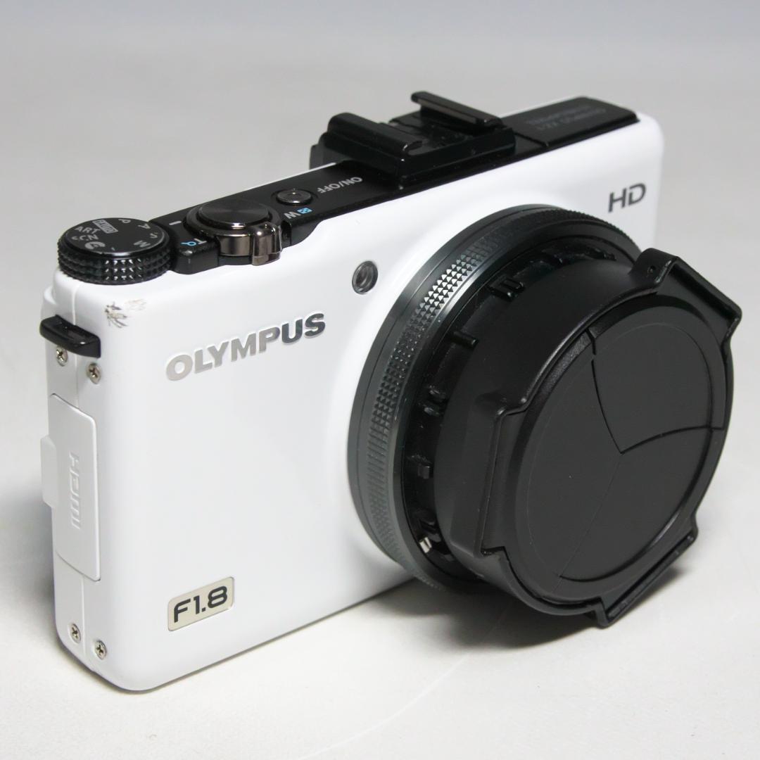 【訳あり】OLYMPUS デジタルカメラ XZ-1 ホワイト 自動開閉キャップ付