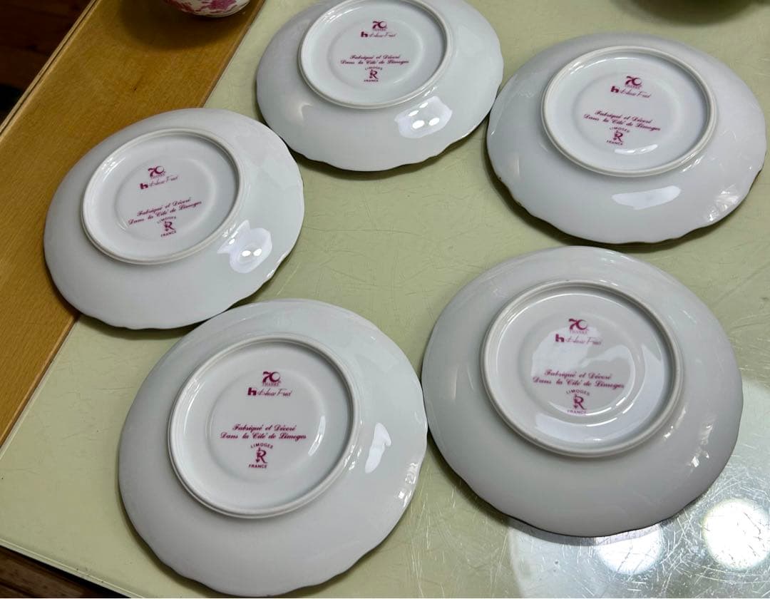 リモージュ　レイノー　インドの華　カップ&ソーサー5客　シュガーポットセット