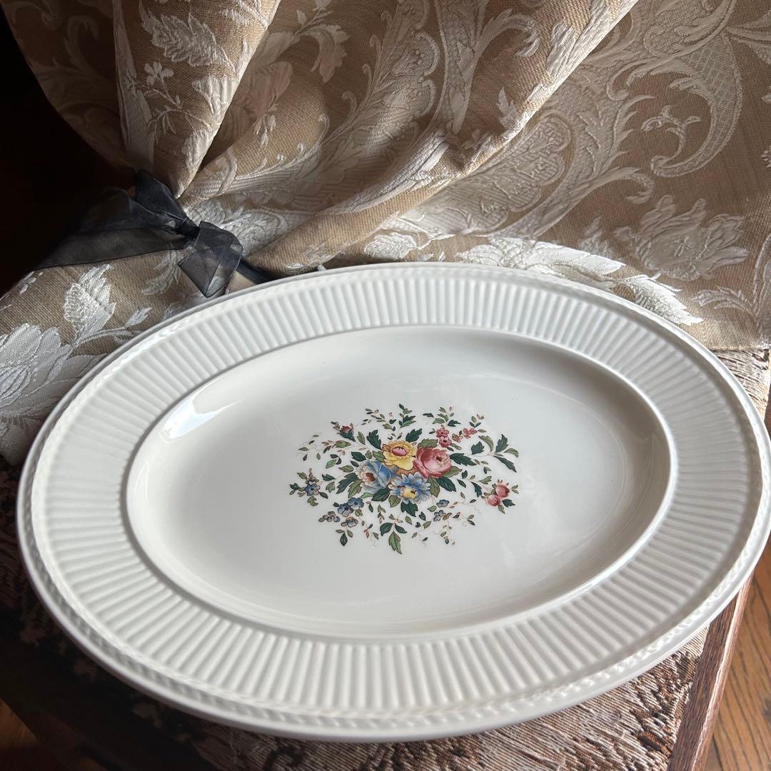 美品 英国製  Conway 英国の伝統美が息づく器ꕤ︎︎オーバル皿