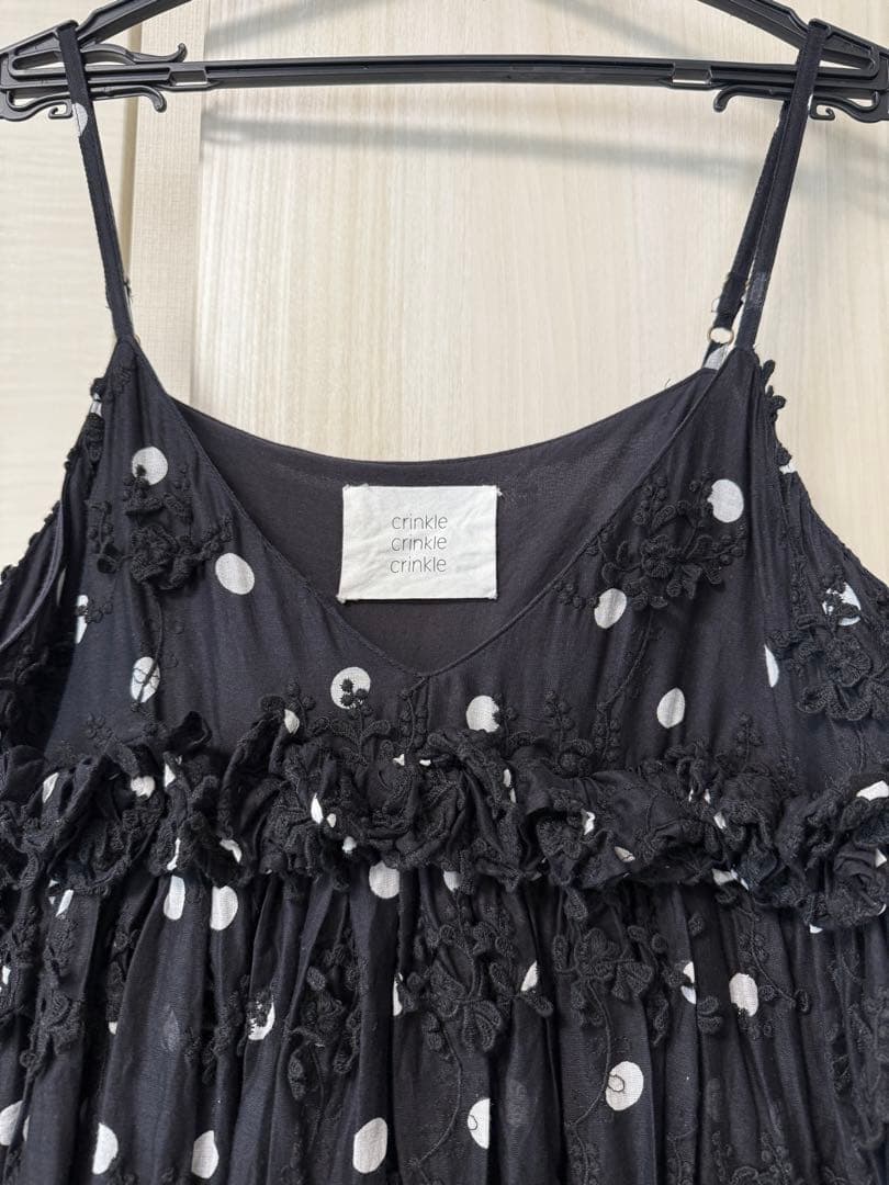 きょうこ様　クリンクルクリンクル　3D embroidery dot キャミ