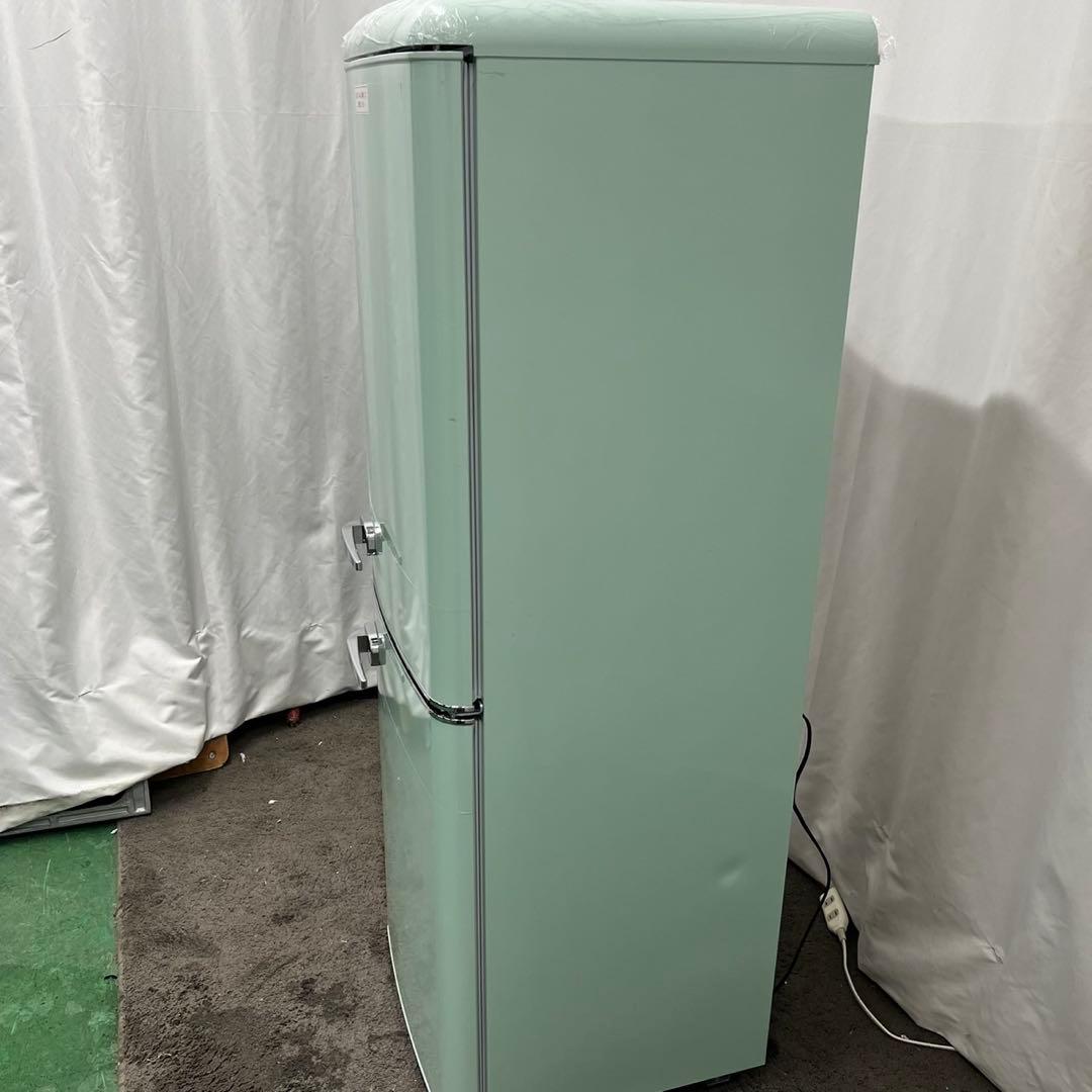 990⭕️【未使用・展示品】冷蔵庫　アイリスオーヤマ　レトロ　一人暮らし　設置無料