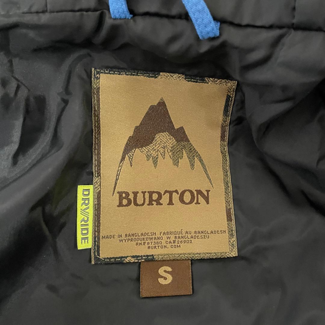 Burtonバートンスキーウェアスノーボードジャケットパーカーフード付き青ブルー