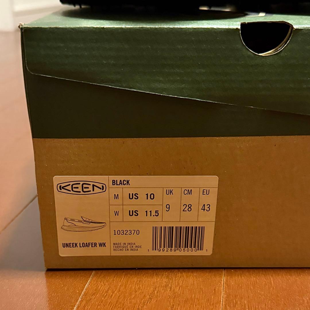 KEEN UNEEK LOAFER WK BLACK 黒 ローファー 28センチ