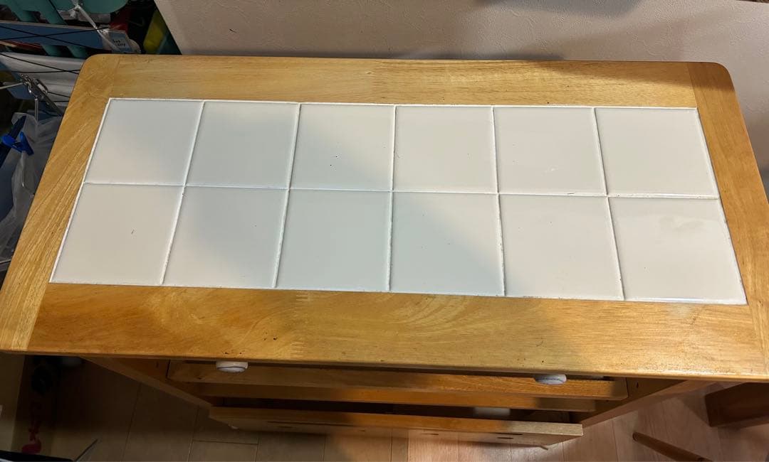 再値下げ‪☆美品 タイル ストアレンジワゴン