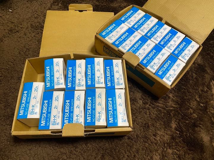 MITSUBISHI 三菱 ノーフューズ ブレーカー BH-K 2P 19個