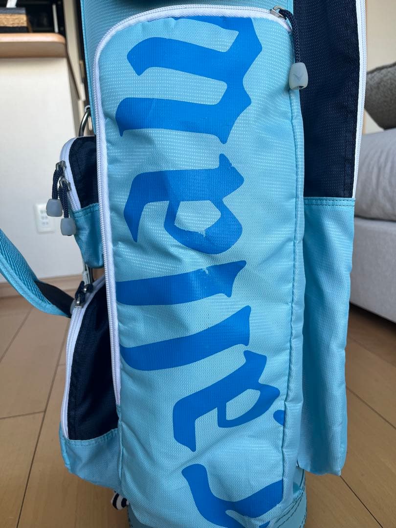 良品キャロウェイ　カートキャディバッグ　　レディース軽量コンパクト8.5型 水色