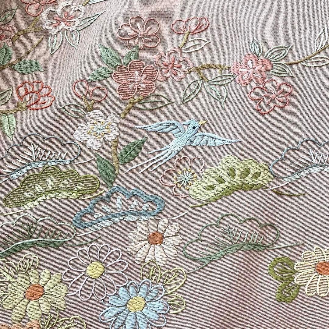 蘇州刺繍 訪問着 付下げ 正絹 着物 フルセット可 入学式　卒業式 礼装