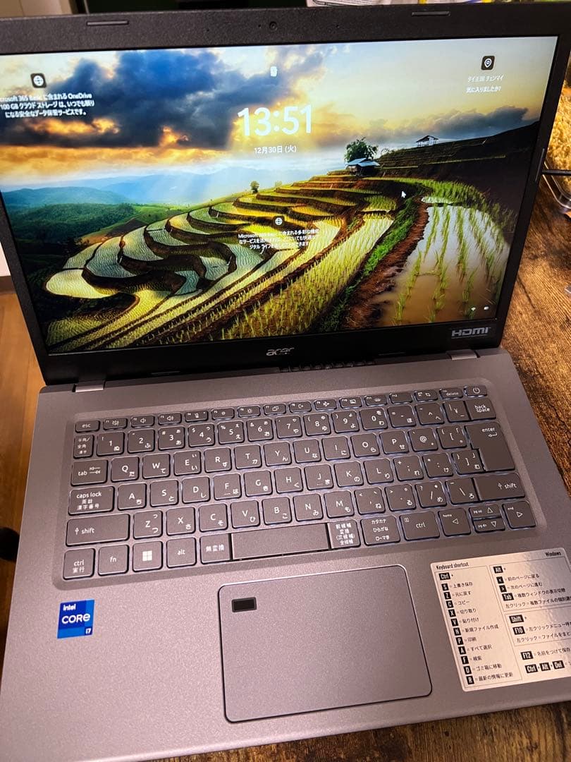 第12世代 i7 メモリ16GB SSD768GB 14インチ Acer