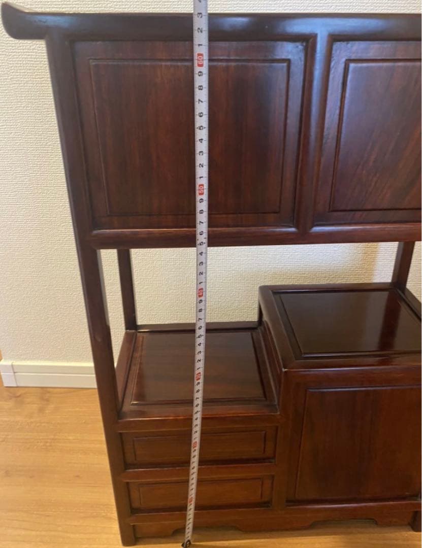 中国美術 唐木 花梨 茶棚 伝統工芸 家具 骨董品