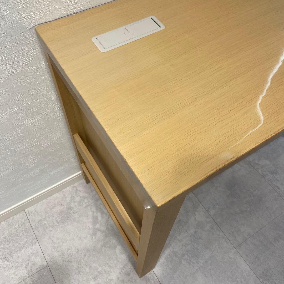 最終価格‼️【マット付き】ITOKI 天然木デスク エルコディ ナチュラルオーク