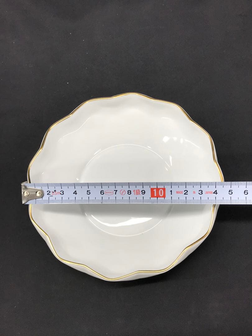 値下！【美品レア】大倉陶園　ゴールドライン　ボウル大1P小6P