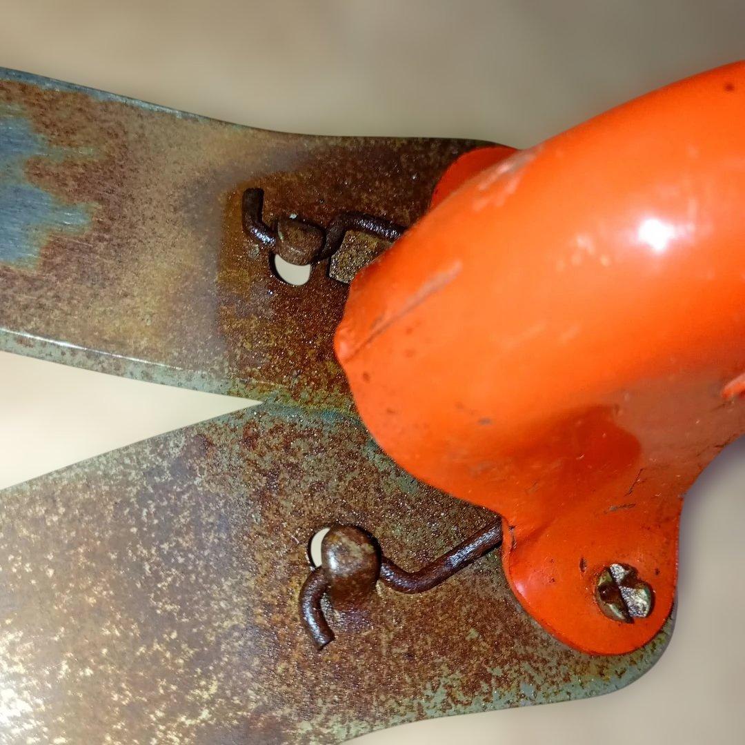 サボテン 剪定用ハサミ オレンジ　サボテン ハンドグラスシザー　アンティーク