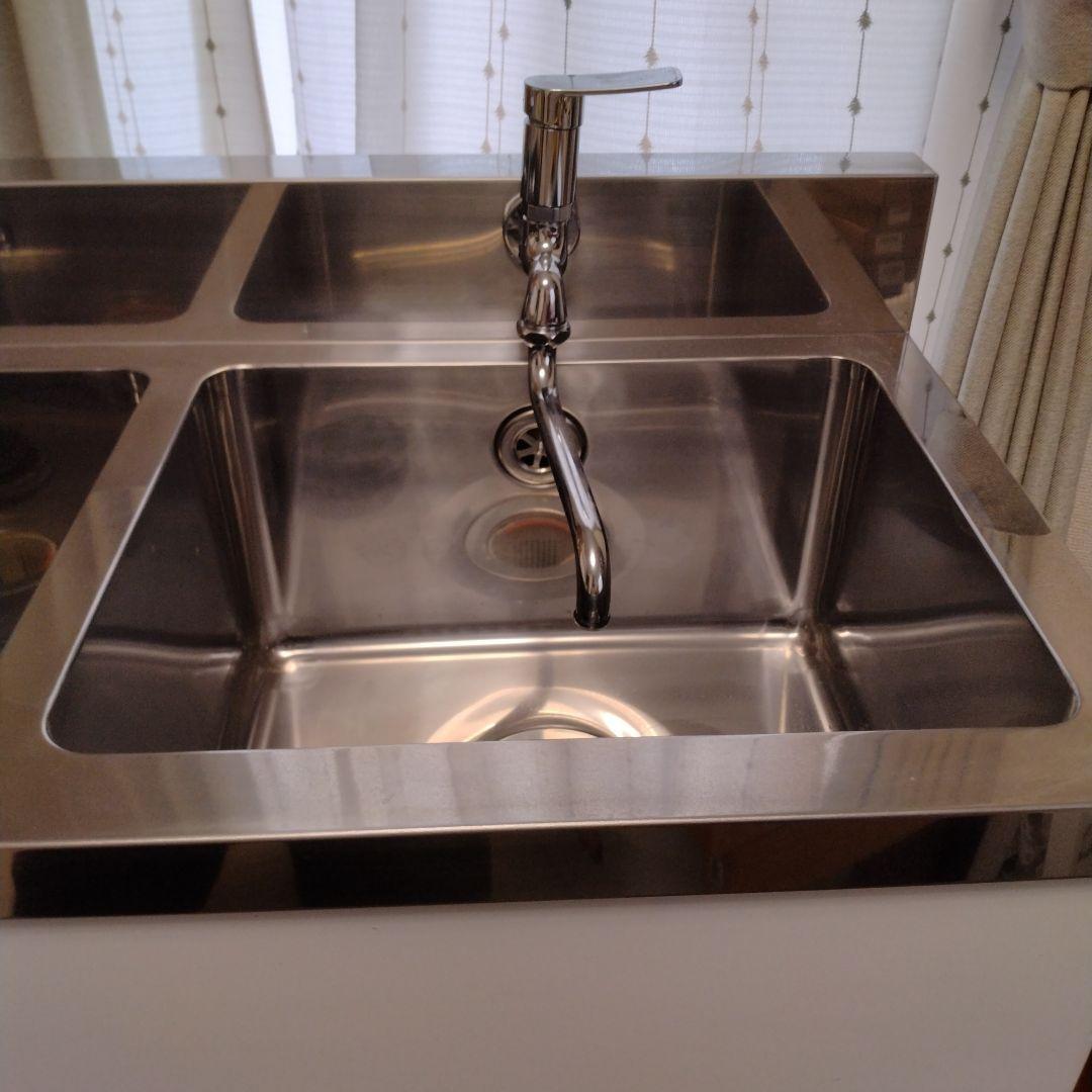 ステンレス2層シンク 90センチ