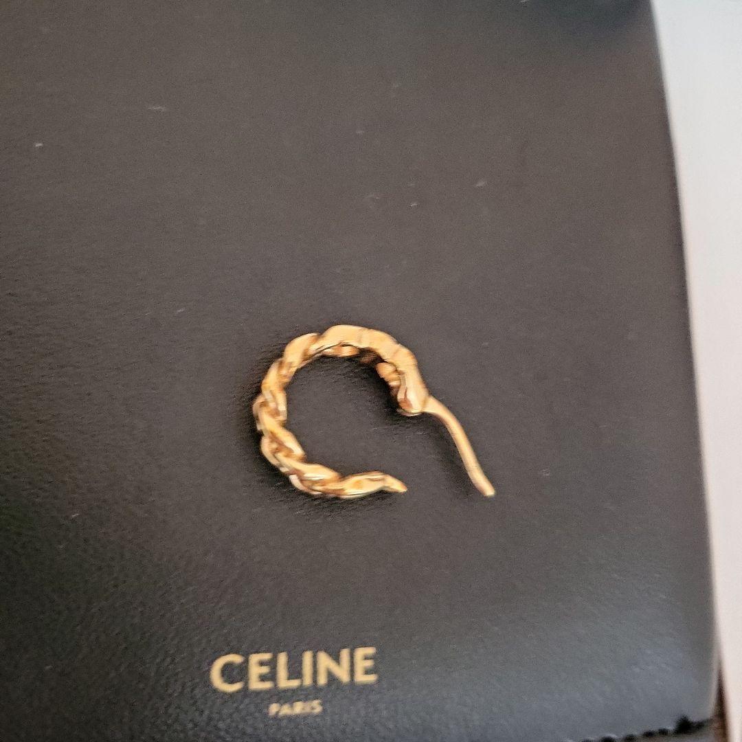 CELINE ゴールド片耳用ピアス