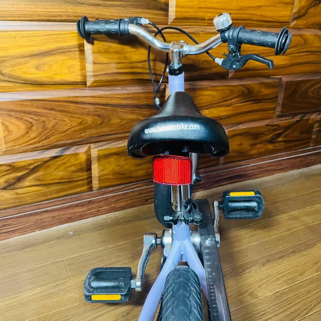 超美品 へんしんバイク2 パープル 12インチ バランスバイク 女の子 自転車