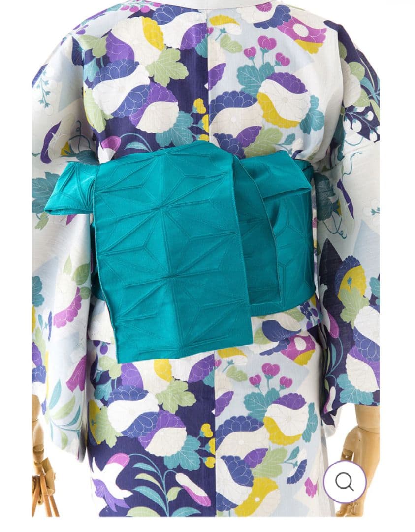 撫松庵浴衣&ふりふ半幅帯セット 美品