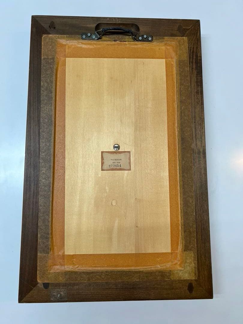 ANRI アンリ　木彫り　P.A. RENOIR ルノワール作品　額装