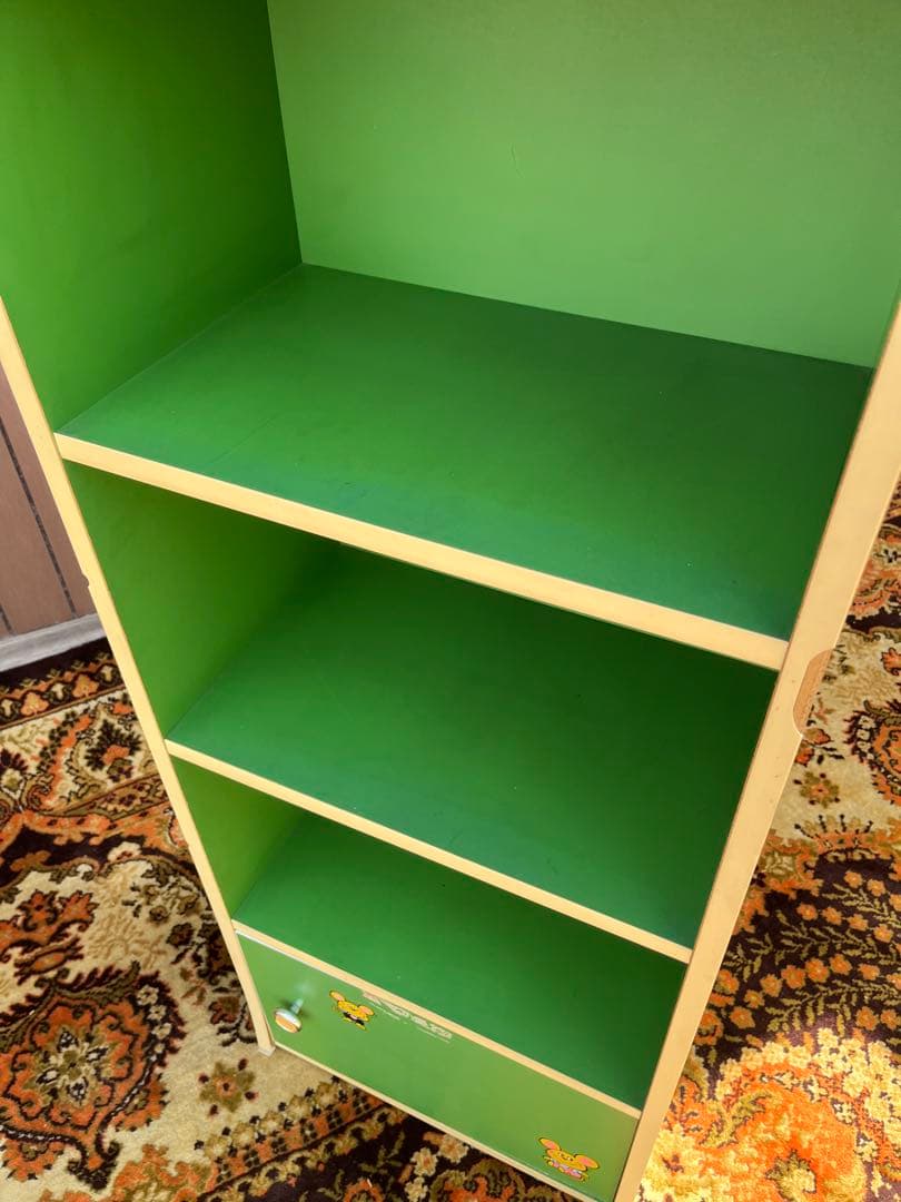 棚 レトロポップ ラック インテリア 昭和レトロ 当時物 インテリア 緑グリーン