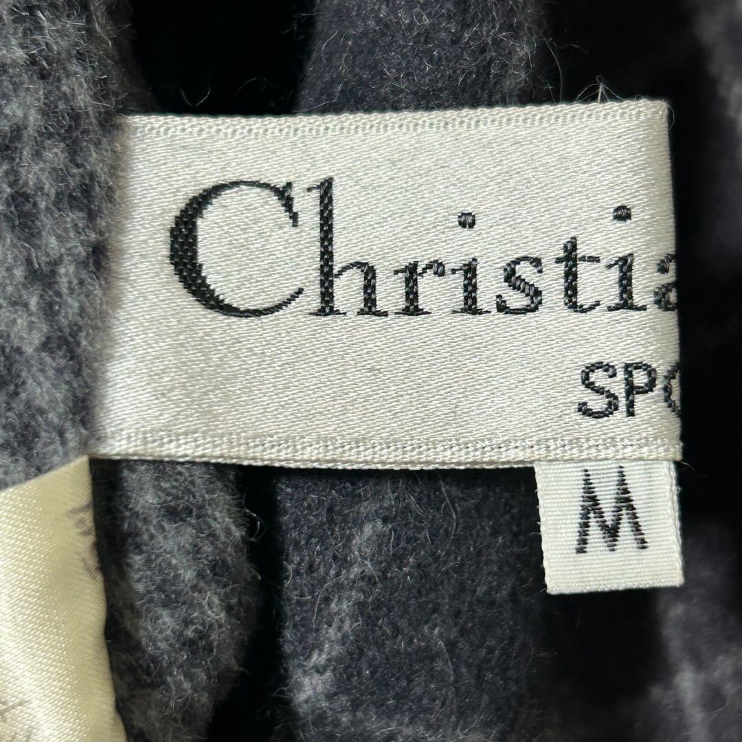 希少　Dior ディオール　リバーシブル　ウールコート　チェック　無地　アウター