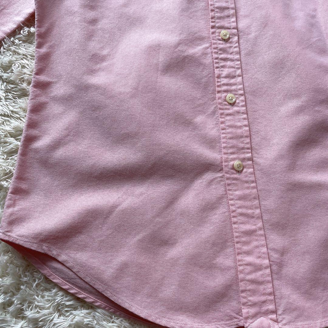 美品　ラルフローレン　M オックスフォードシャツ　　ポニー　ボタンダウン　ピンク