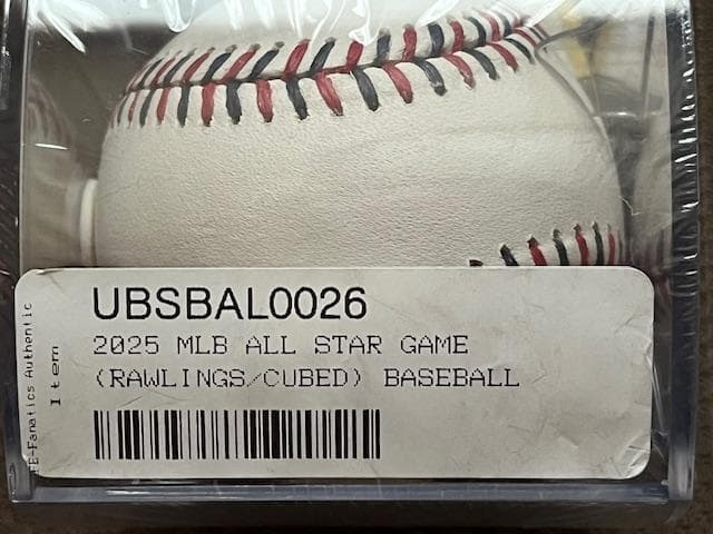 大谷翔平出場2025MLBオールスターGAME使用公認球ケース入限定品1