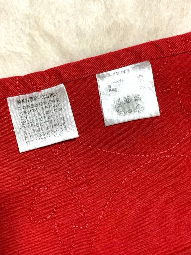 2006年製ハローキティ エプロン 赤刺繍 Sanrioサンリオ