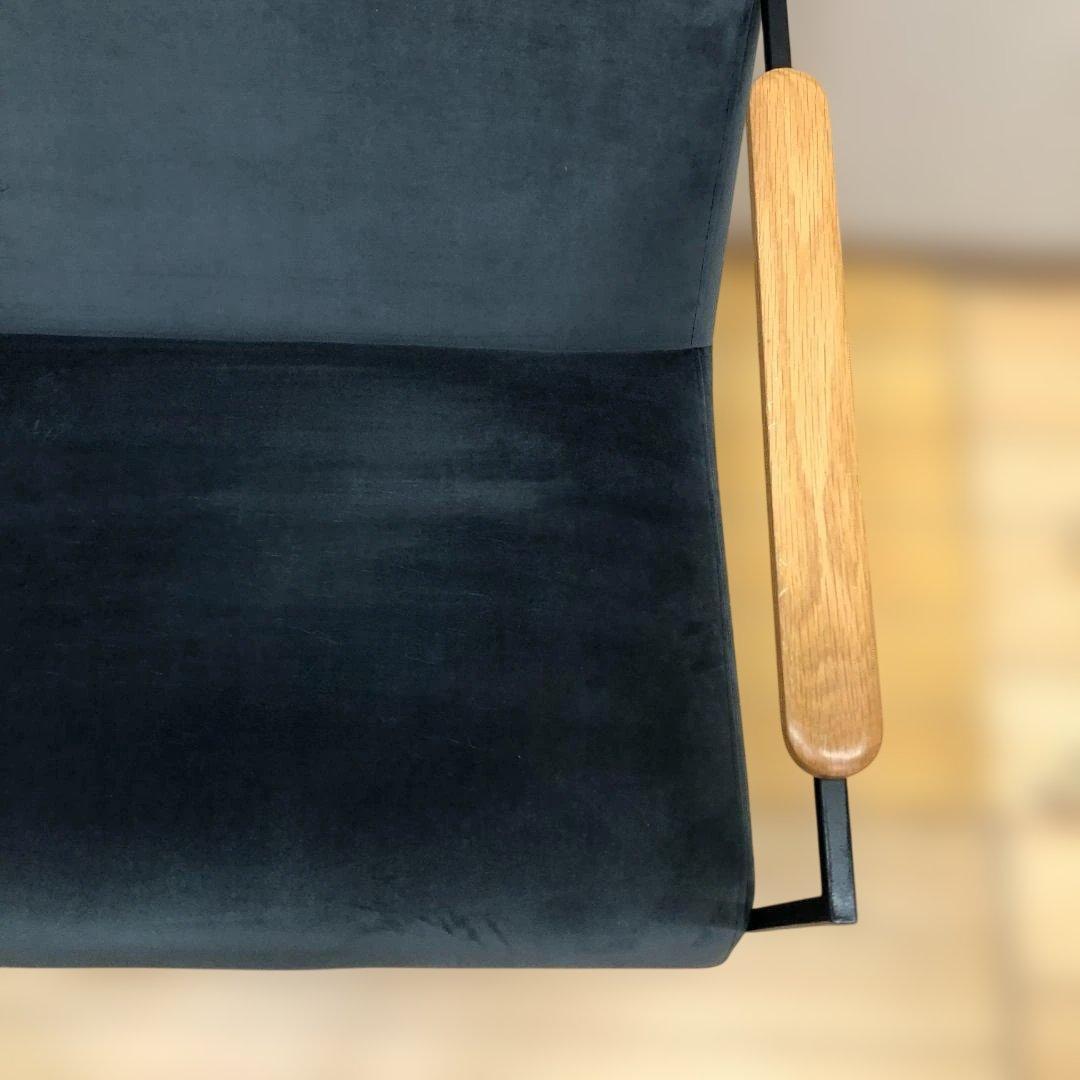 送料無料 1人掛け ソファ 北欧風 モダン インテリア ベロア 88269