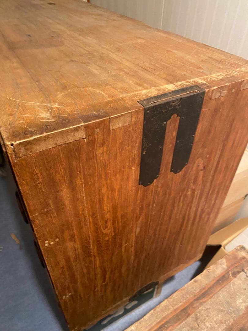 3段桐箪笥　アンティーク　チェスト　和箪笥　古家具