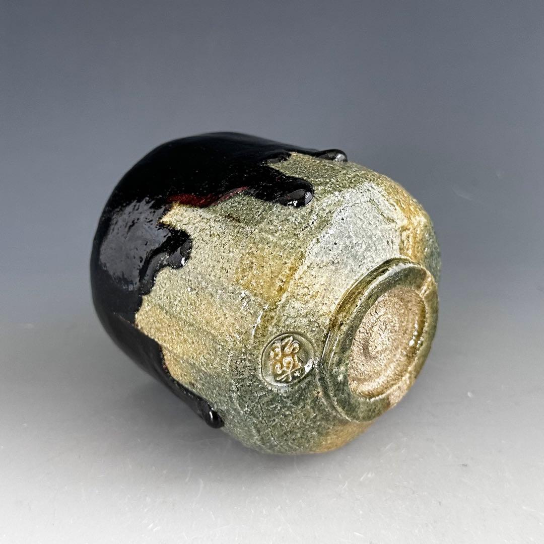 茶道具　黒　筒茶碗　三代　佐々木昭楽　共箱　京都　陶芸　楽焼　冬　抹茶　温かい