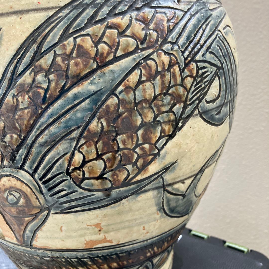 金城次郎　壺　37センチ