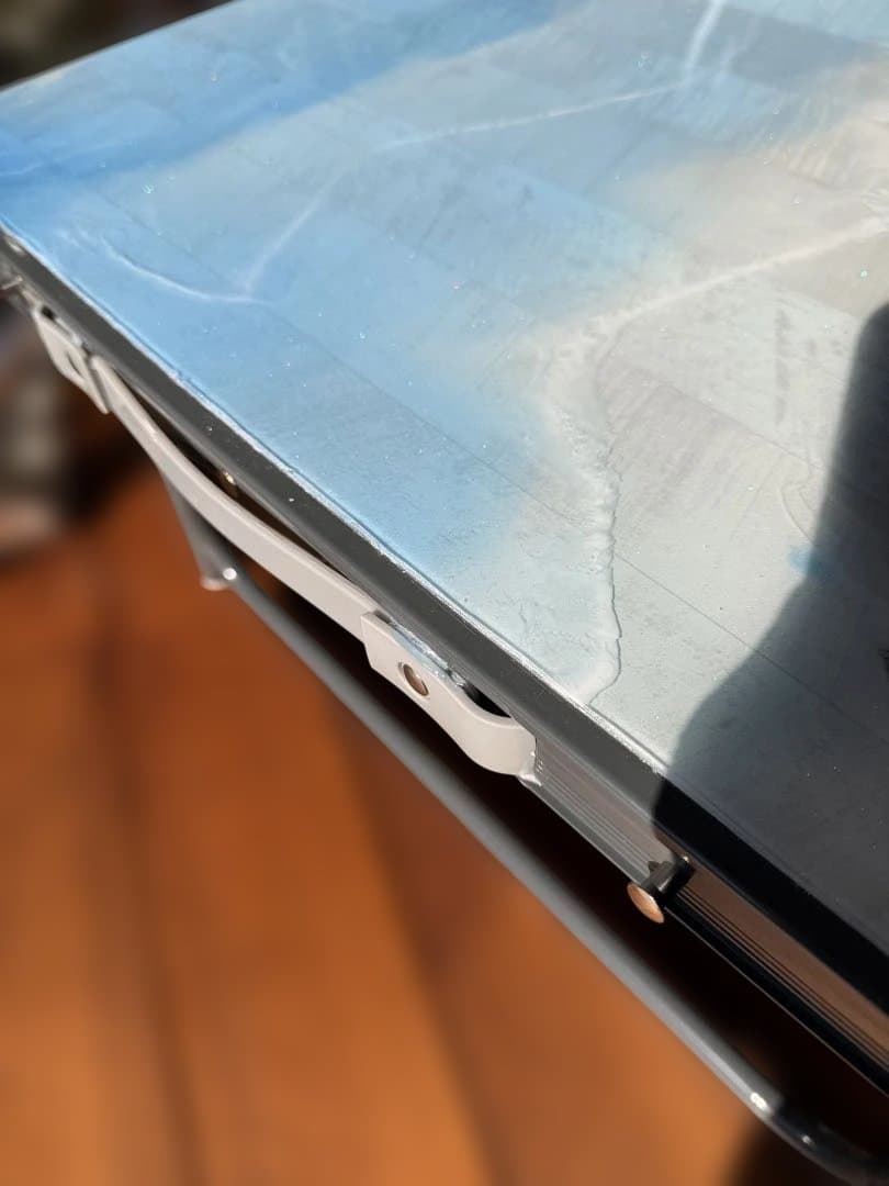 ロゴス ROSY ファミリーテーブル レジン 120×60×35/68cm