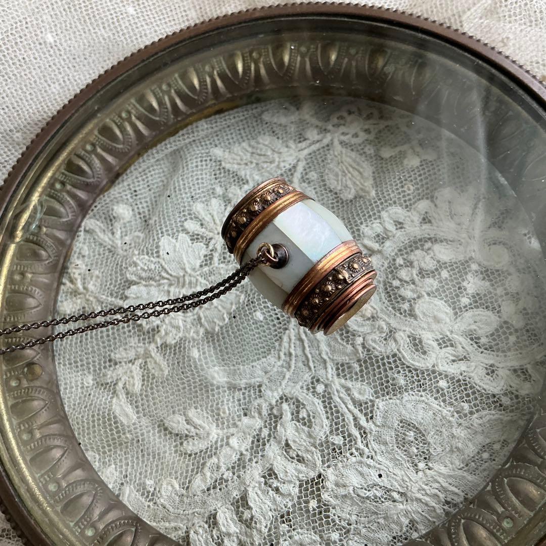 【専用】フランスアンティーク　ミニチュア　シアター望遠鏡　ペンダントトップ