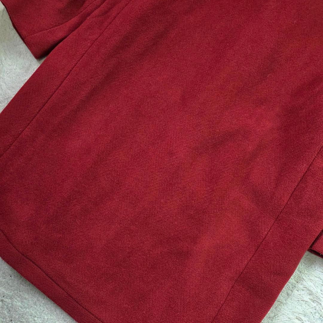 美品 ムーアブルック グランドバック 4L ヘリンボーン ダッフルコート 赤