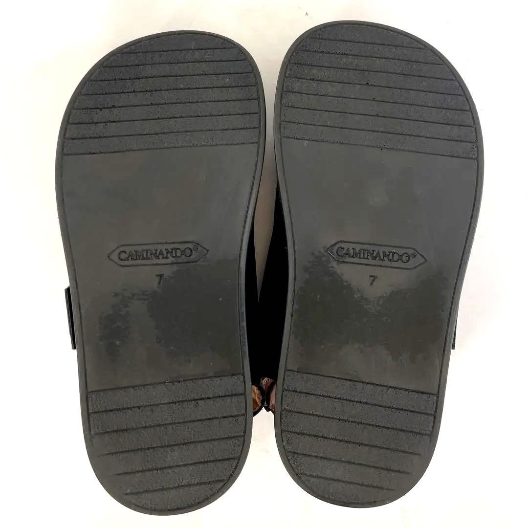 超美品☆Curensology×CAMINANDO ダブルリングサンダル24