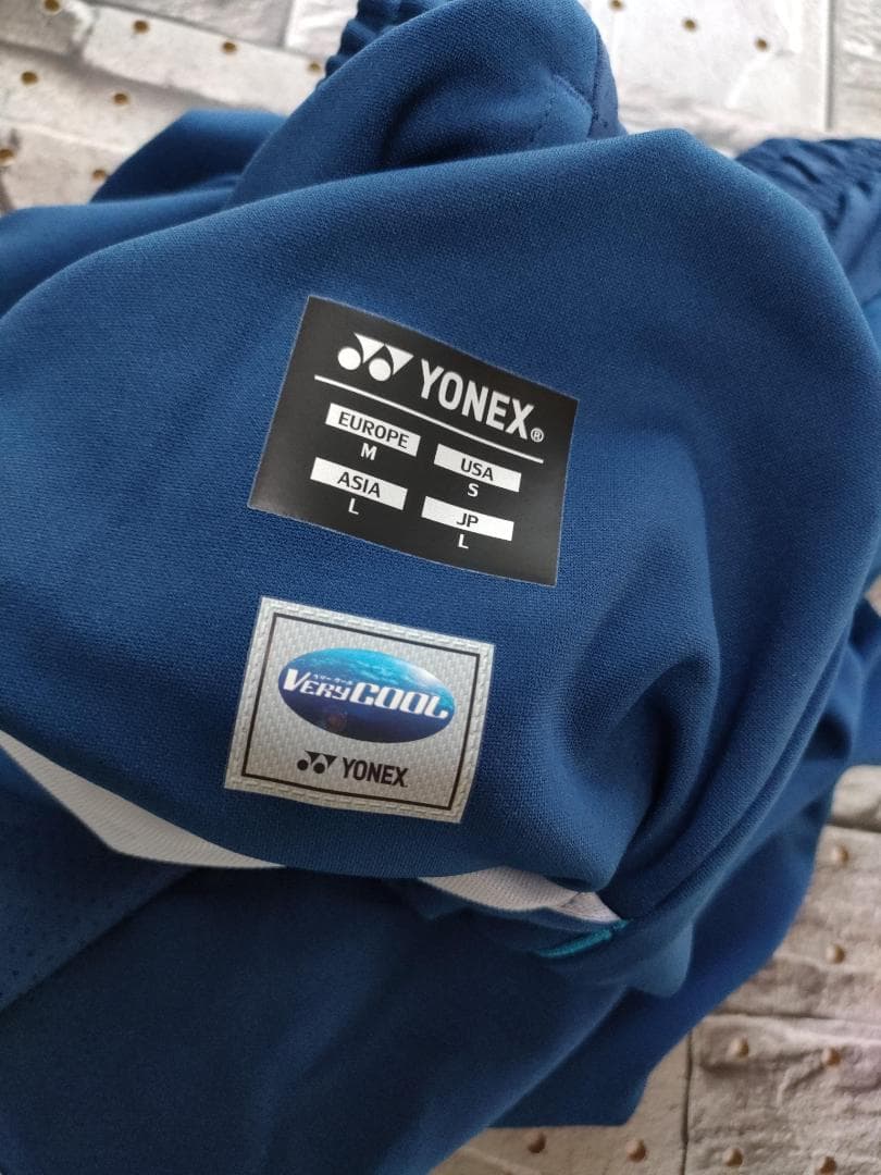 yonex ハーフパンツ　ブルー　L　ベリークール