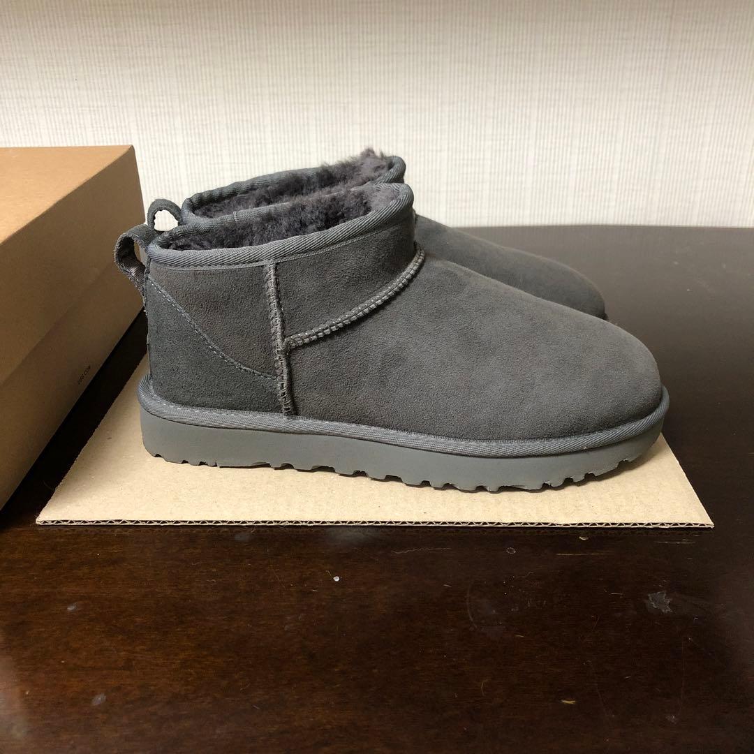 UGG W CLASSIC ULTRA MINI グレー 7