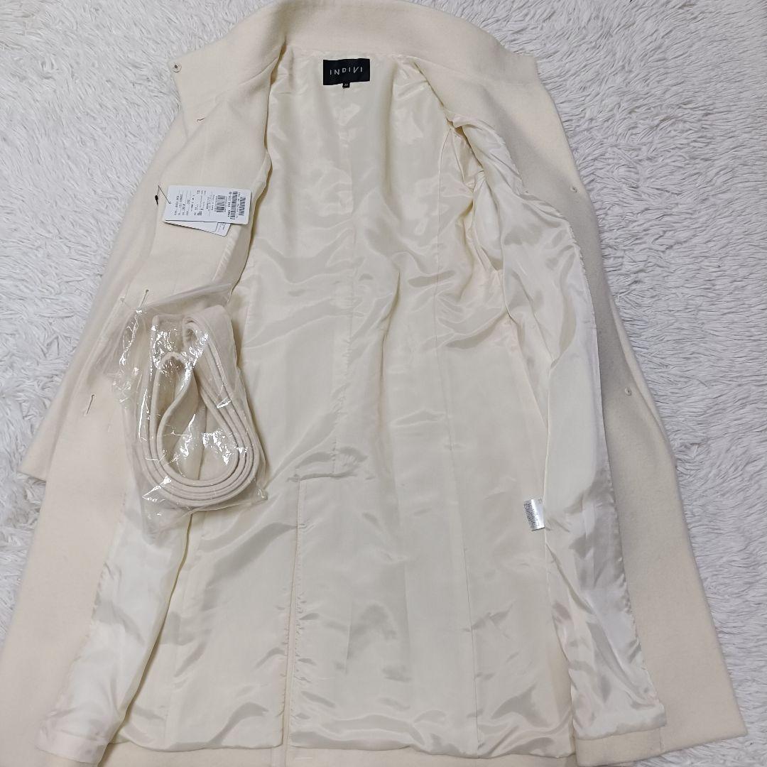 新品 INDIVI アウター コート 高級素材 ウール 羊毛 カシミヤ 38